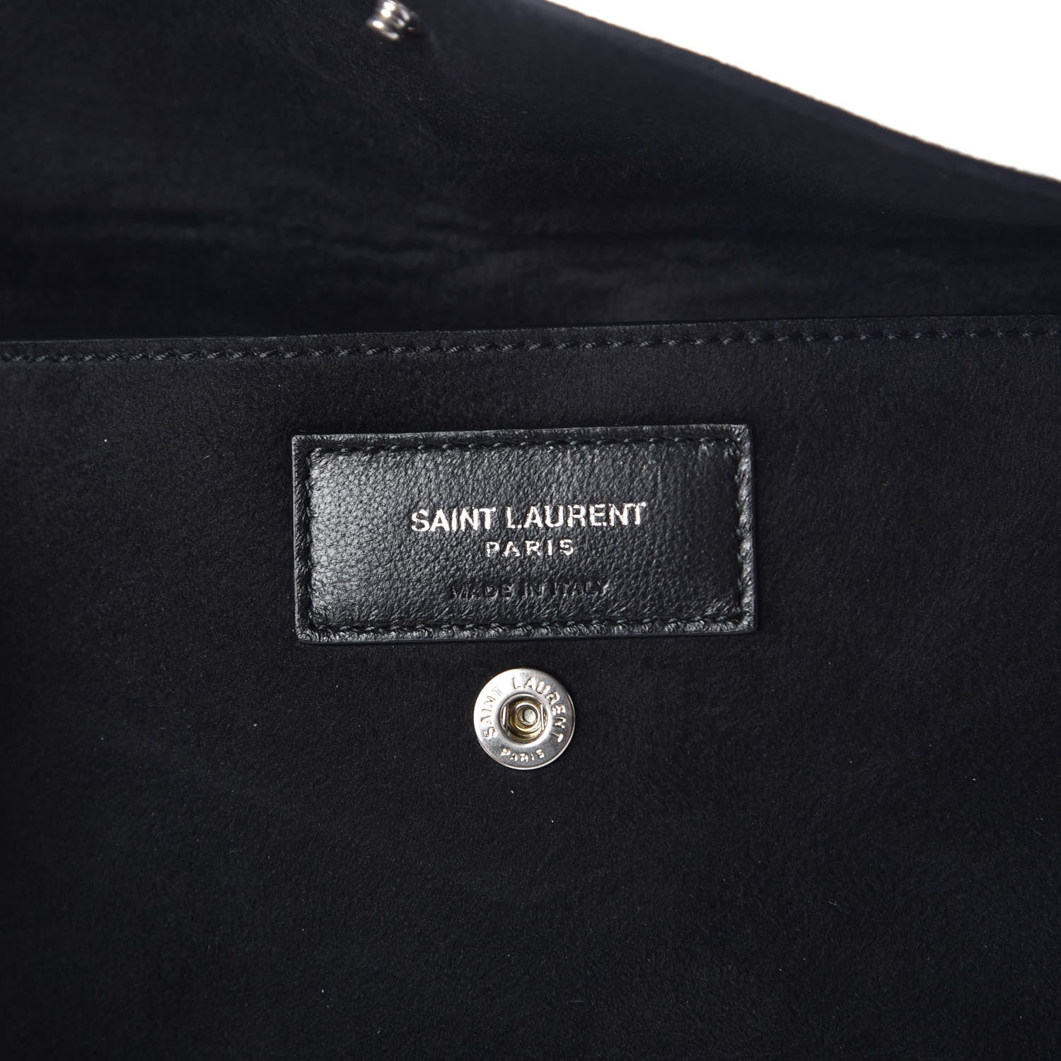 Saint Laurent Lambskin Teddy Drawstring Bag Black 7 of 13