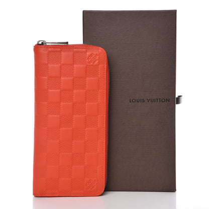 Louis Vuitton Damier Infini Zippy Vertical Wallet Magma 7 of 7