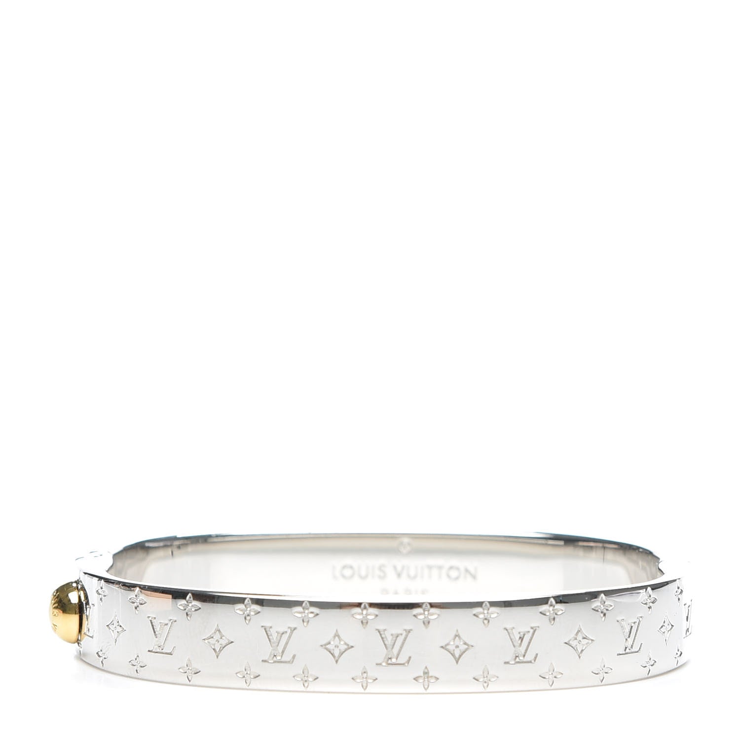 Louis Vuitton Palladium Monogram Nanogram Cuff S 1 of 6