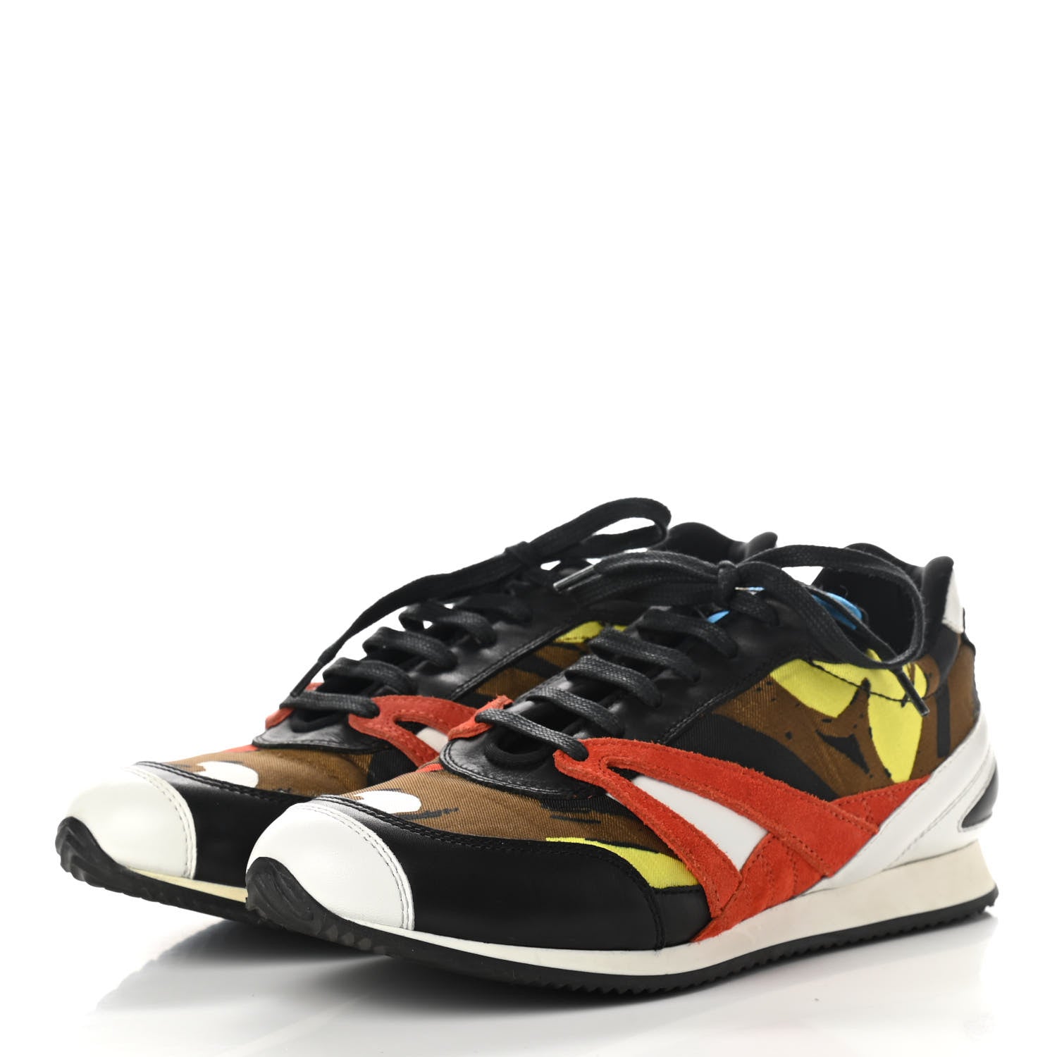 Balenciaga Fabric Suede Calfskin Womens Sneakers 38 Multicolor 3 of 10