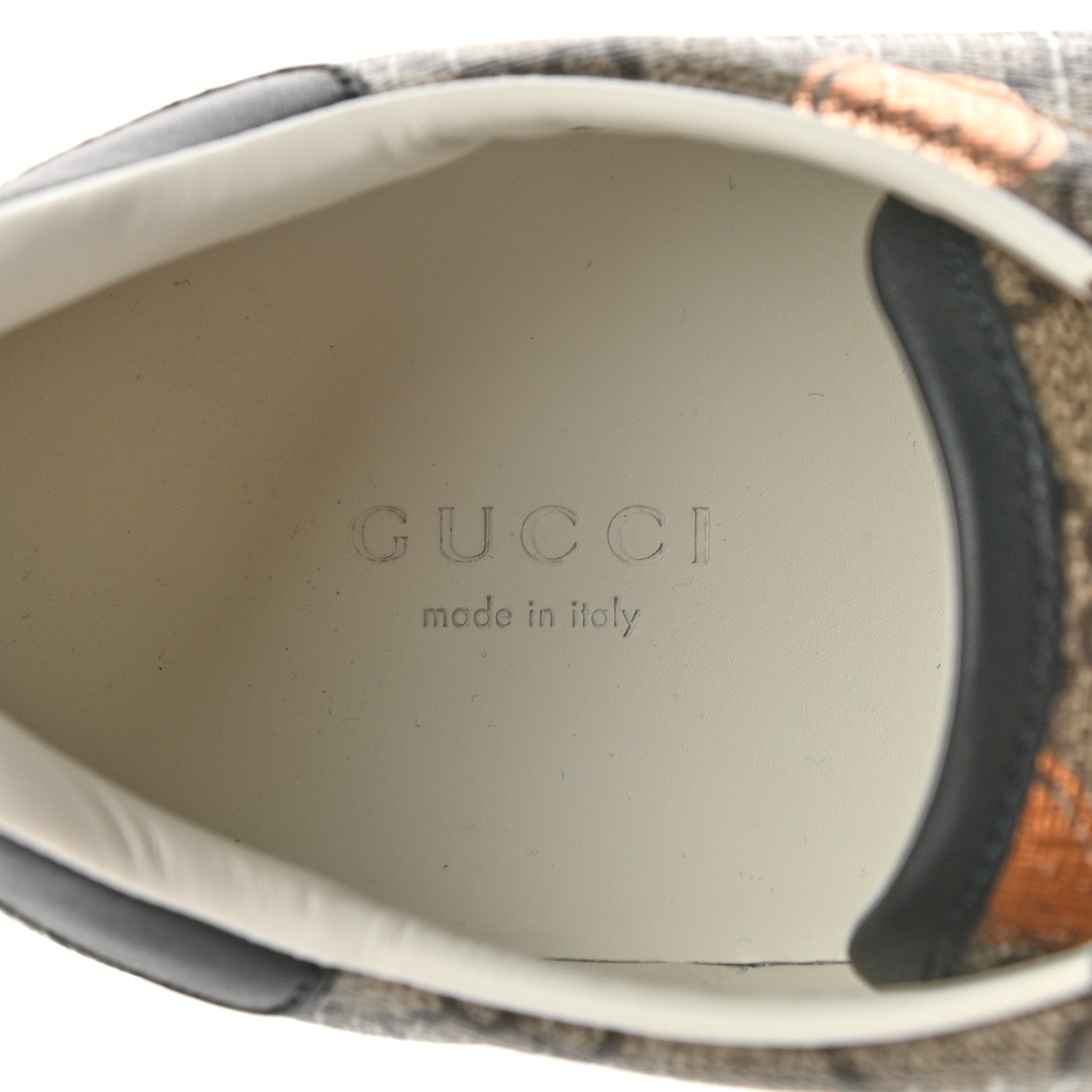 Gucci GG Supreme Monogram Berry Web Womens Ace Sneakers 40 Beige Light Copper Black 7 of 8
