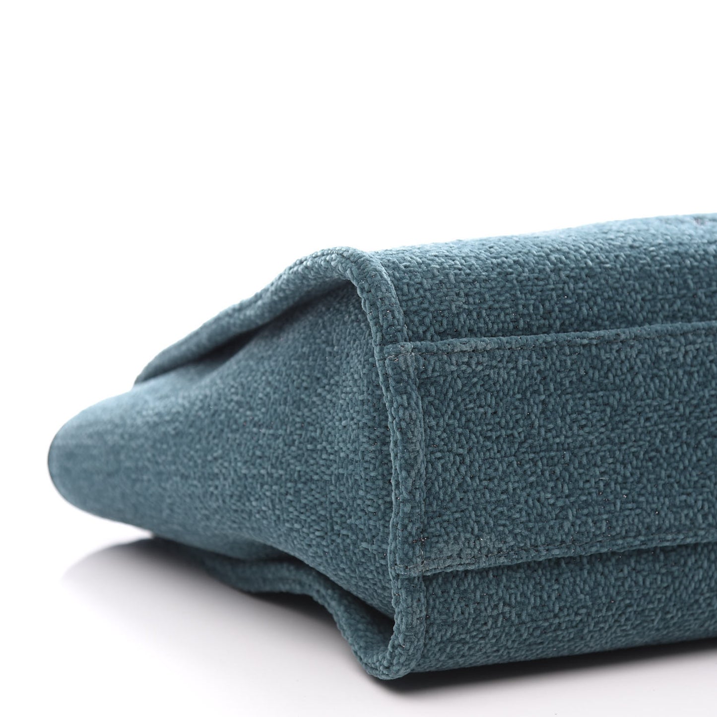 Lurex Boucle Small Deauville Tote Turquoise