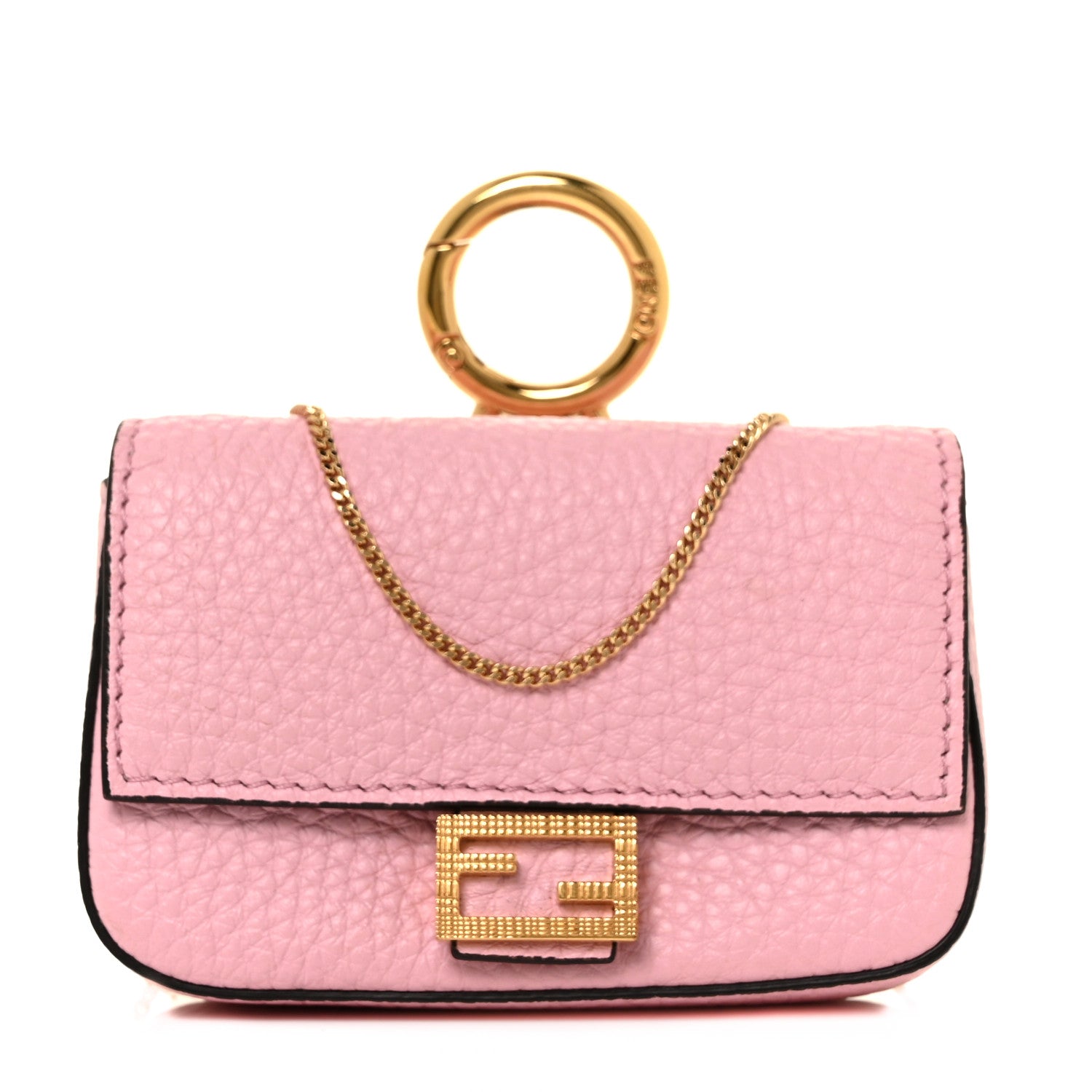 Fendi Cuoio Romano Scented Nano Baguette Charm Rosa Acquerello 1 of 7