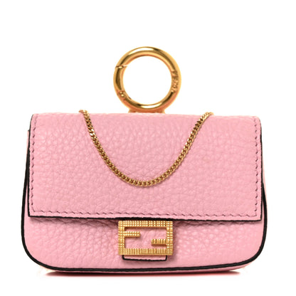 Fendi Cuoio Romano Scented Nano Baguette Charm Rosa Acquerello 1 of 7