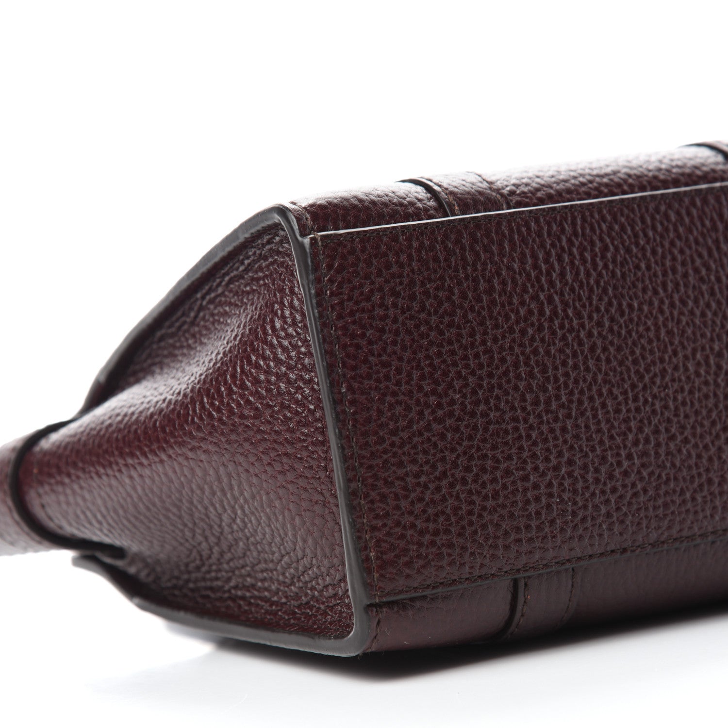 Mulberry Small Classic Grain Micro Bayswater Zip Tote Oxblood 6 of 9