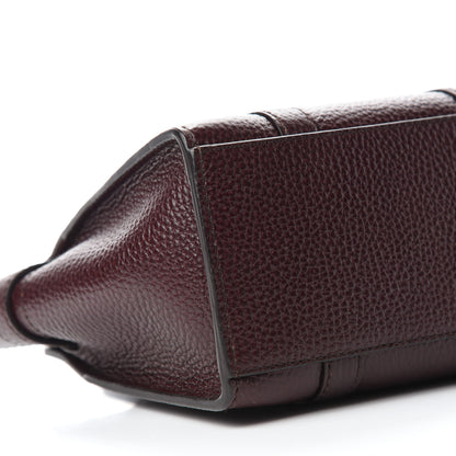 Mulberry Small Classic Grain Micro Bayswater Zip Tote Oxblood 6 of 9