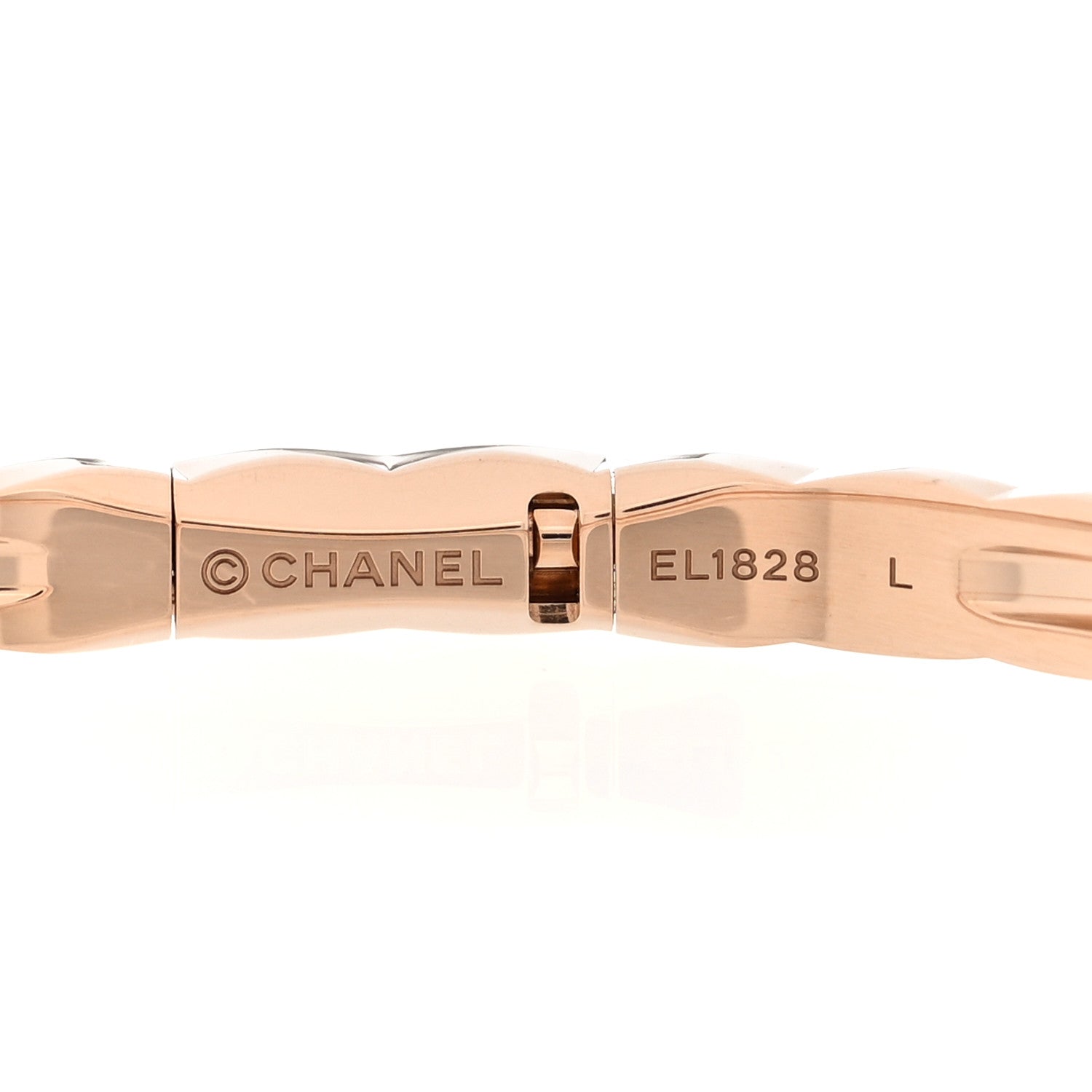 Chanel 18K Beige Gold Mini Coco Crush Bangle Bracelet L 3 of 4