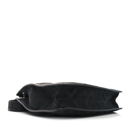 Gucci Monogram Messenger Bag Black 4 of 10