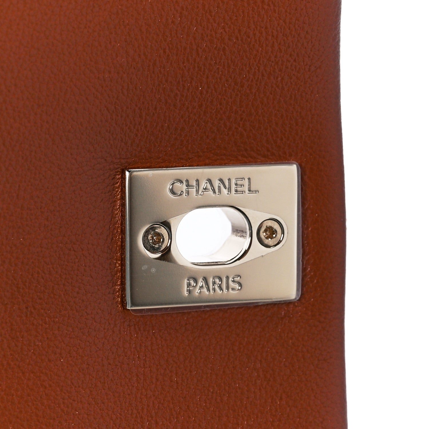 Chanel Shiny Calfskin Quilted Medium Duma Pockets Drawstring Backpack Brown 6 of 13
