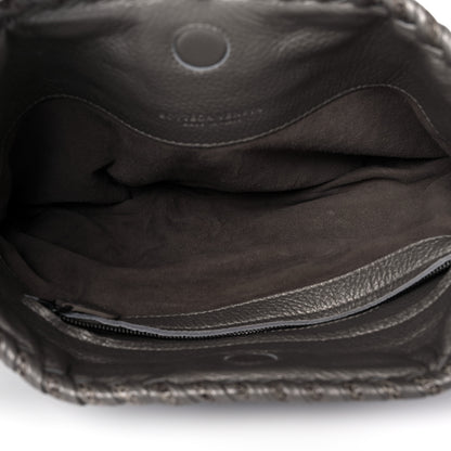 Bottega Veneta Metallic Calf Ayers Intrecciato Clutch Silver 5 of 9