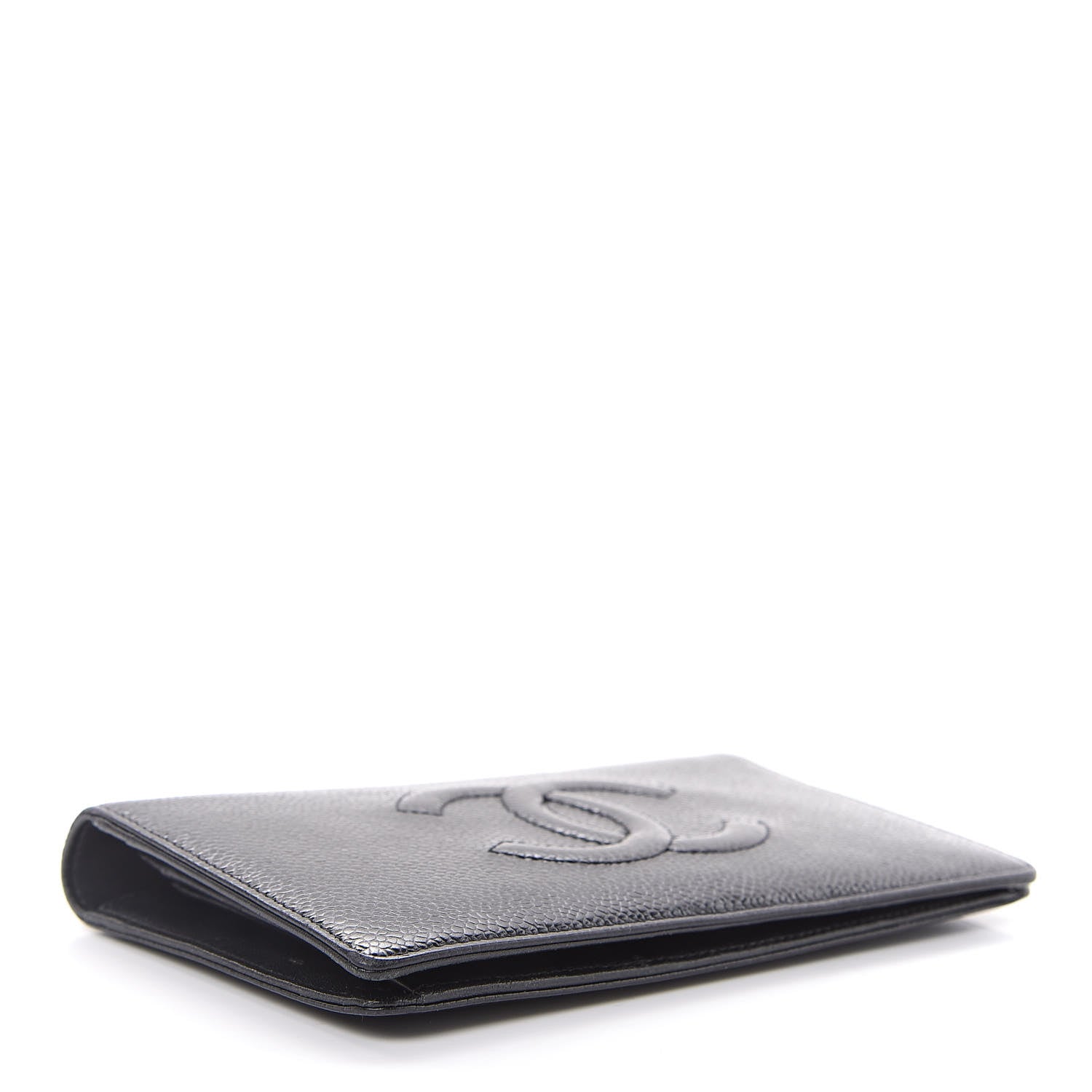 Chanel Caviar Timeless CC Yen Wallet Black 4 of 13