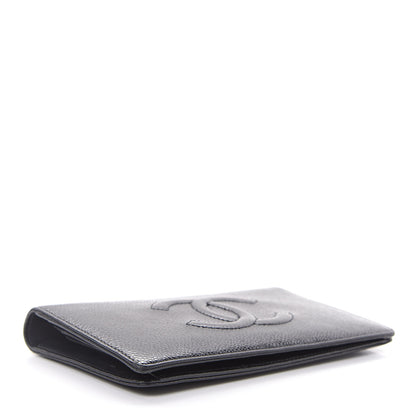 Chanel Caviar Timeless CC Yen Wallet Black 4 of 13