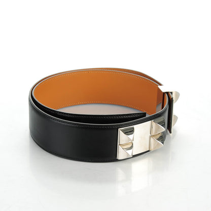 Hermes Box Collier De Chien CDC Belt 85 Black 4 of 7
