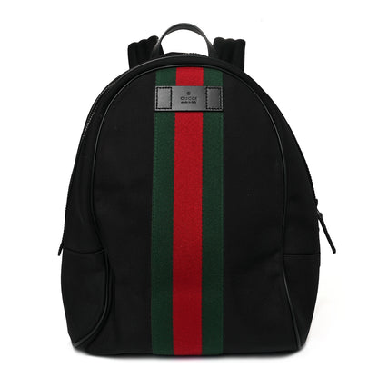 Gucci Techno Canvas Web Backpack Black 1 of 9