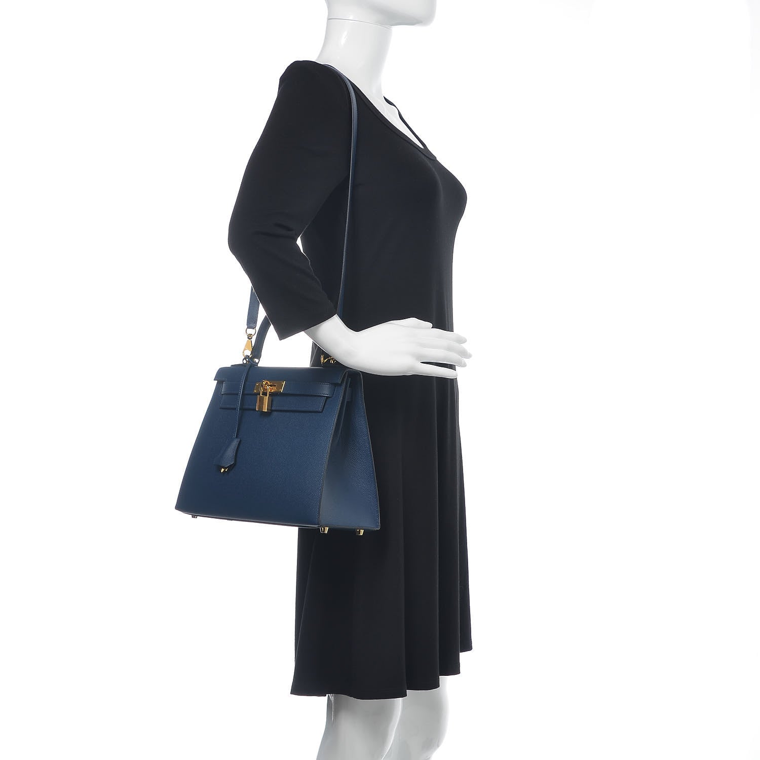 Hermes Epsom Kelly Sellier 28 Bleu De Malte 2 of 36