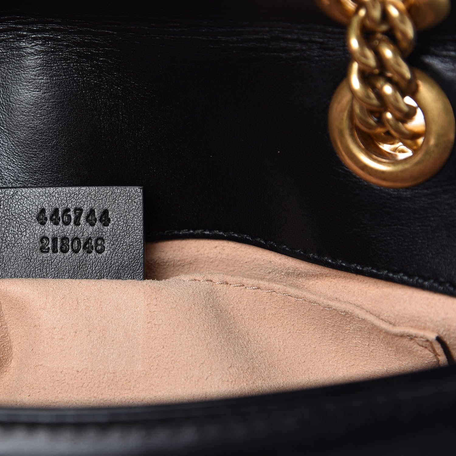Gucci Calfskin Matelasse Mini GG Marmont Shoulder Bag Black 9 of 9