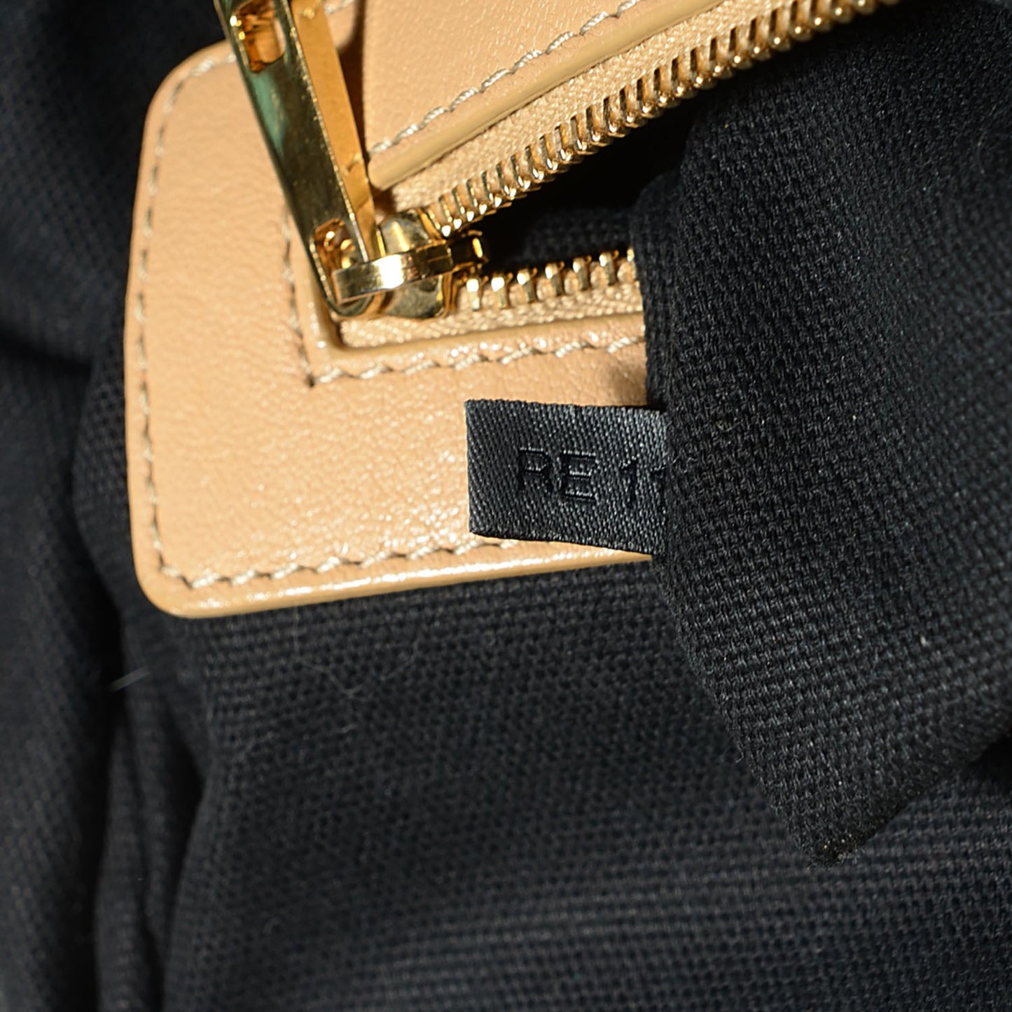 Calfskin Quilted Stam Camel