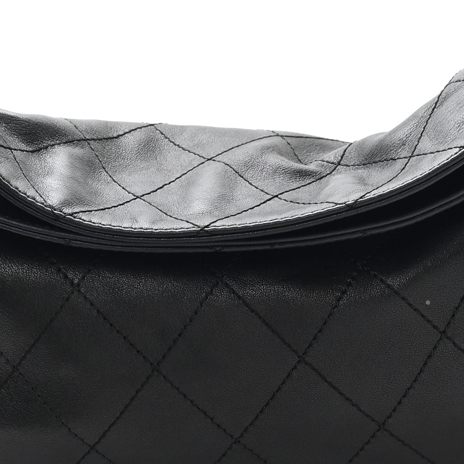 Chanel Lambskin Stitched Medium Ultimate Soft Tote Black 8 of 12