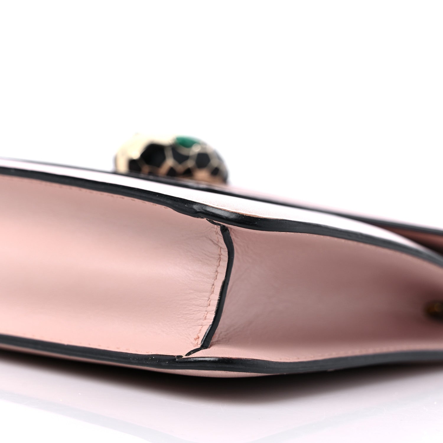 Bulgari Calfskin Small Serpenti Forever Snake Strap Crossbody Bag Light Pink 10 of 13