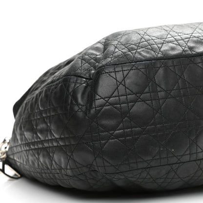 Christian Dior Lambskin Cannage Large Dior Soft Hobo Black 9 of 16