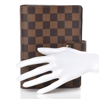 Louis Vuitton Damier Ebene Medium Ring Agenda Cover 2 of 12