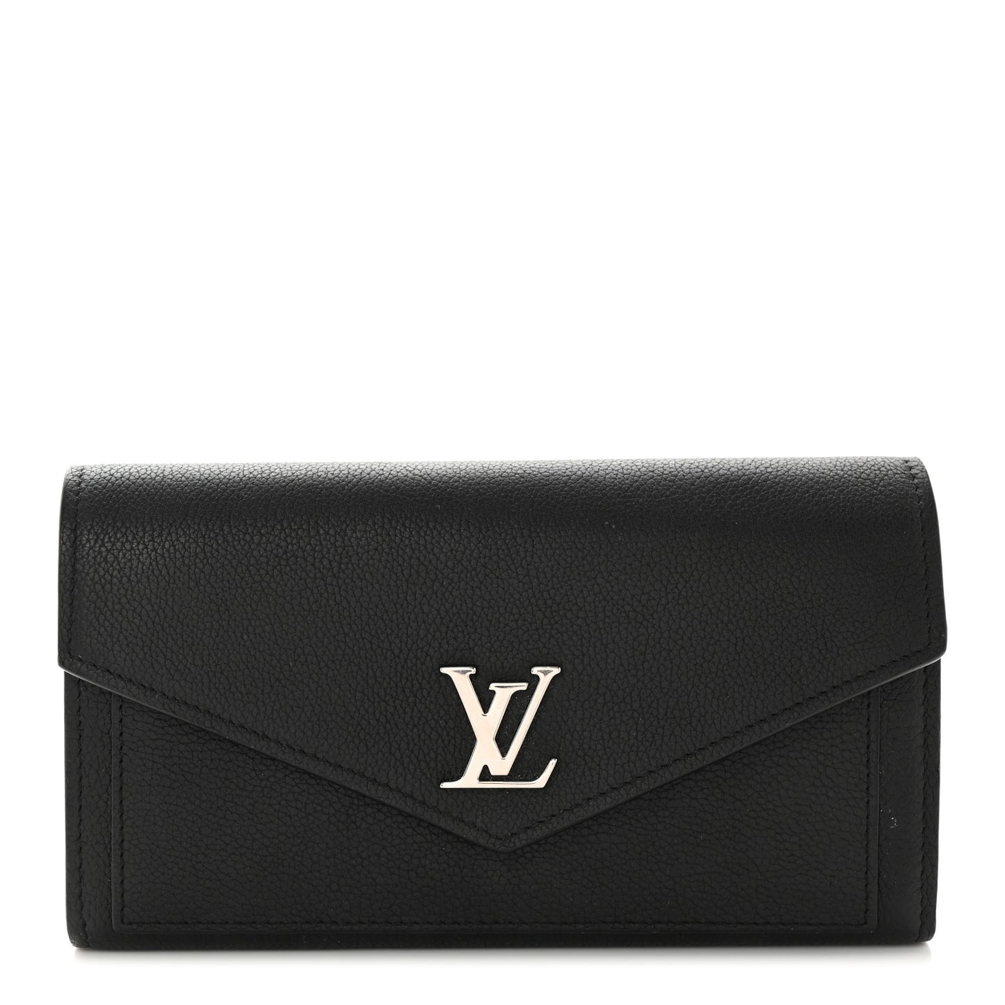 Soft Calfskin My Lockme Wallet Black