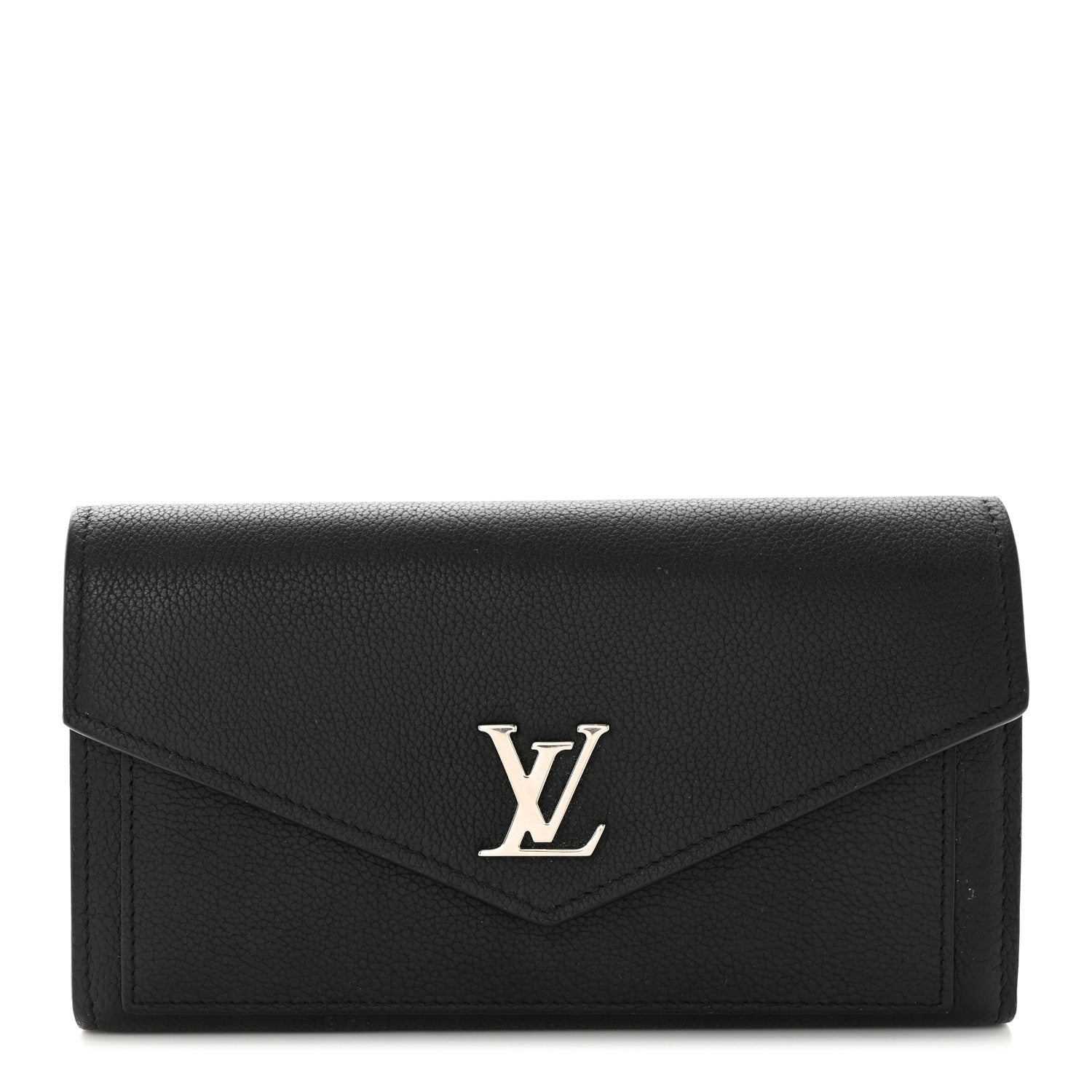 Louis Vuitton Soft Calfskin My Lockme Wallet Black 1 of 9
