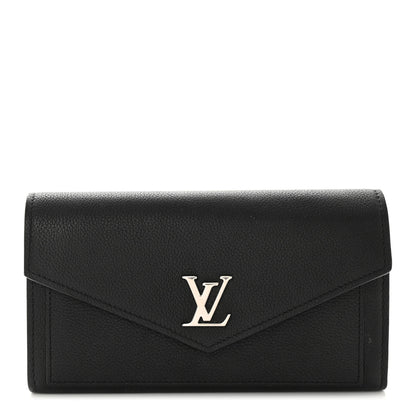 Louis Vuitton Soft Calfskin My Lockme Wallet Black 1 of 9