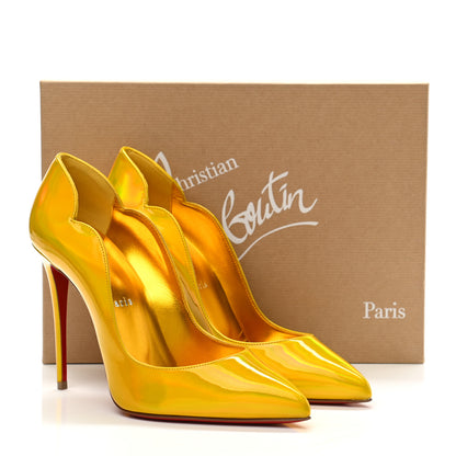 Christian Louboutin Metallic Hot Chick 100 Pumps 38.5 Yellow 8 of 8