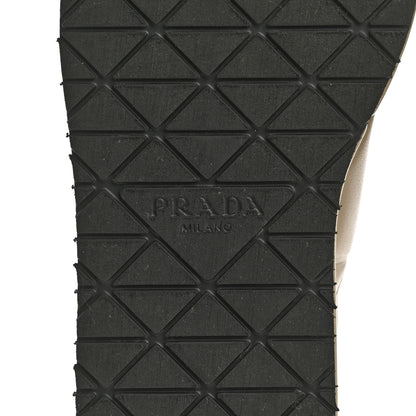 Prada Nappa Quilted Padded Platform Slingback Sandals 37.5 Deserto 8 of 10