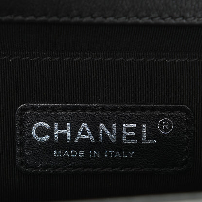 Chanel Patent Calfskin Quilted Medium Plexiglass Boy Flap Black 6 of 7