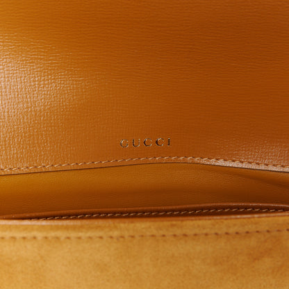 Gucci Suede Shearling Horsebit Mini 1955 Shoulder Bag Honey Beige Milk 7 of 13