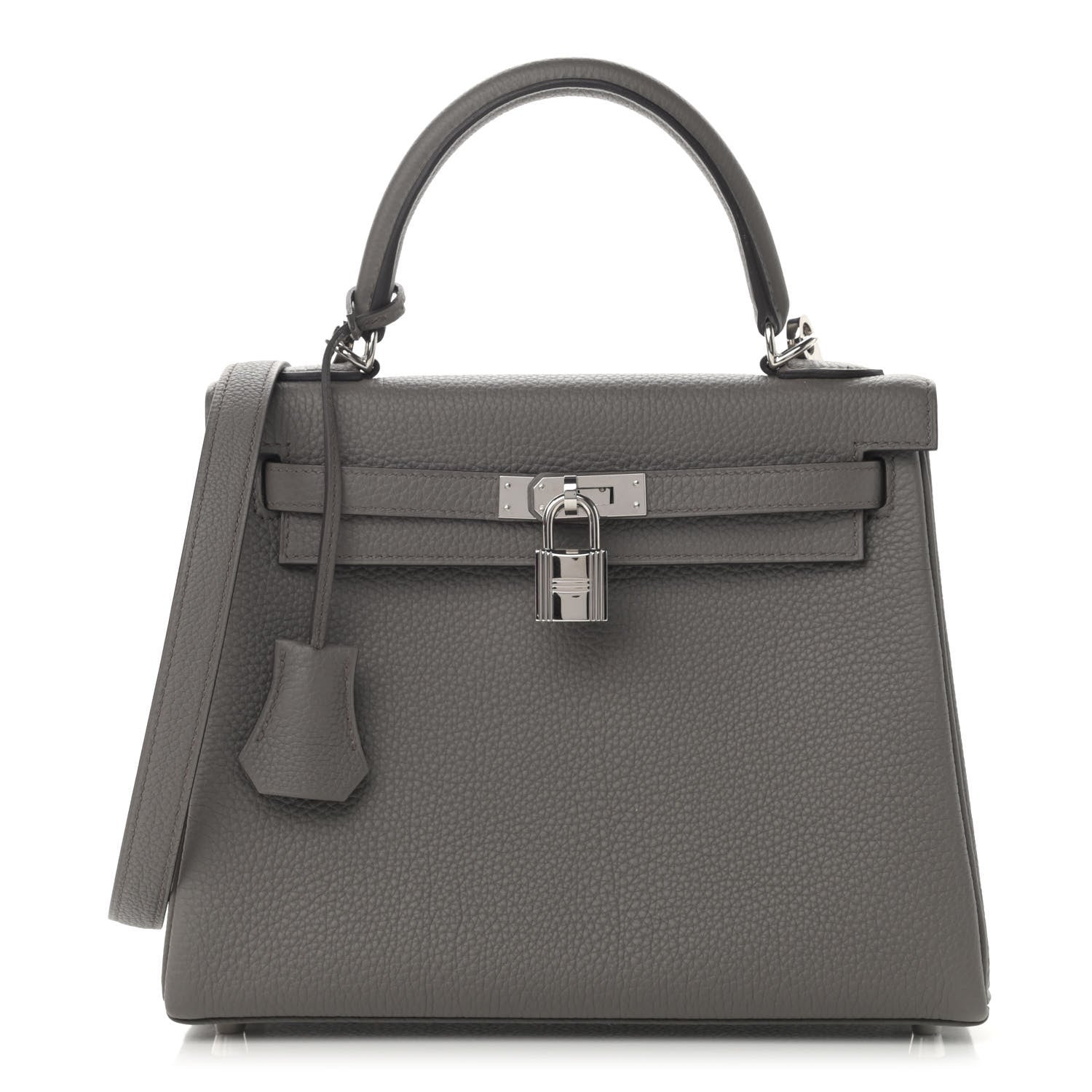 Hermes Togo Kelly Retourne 25 Etain 1 of 12