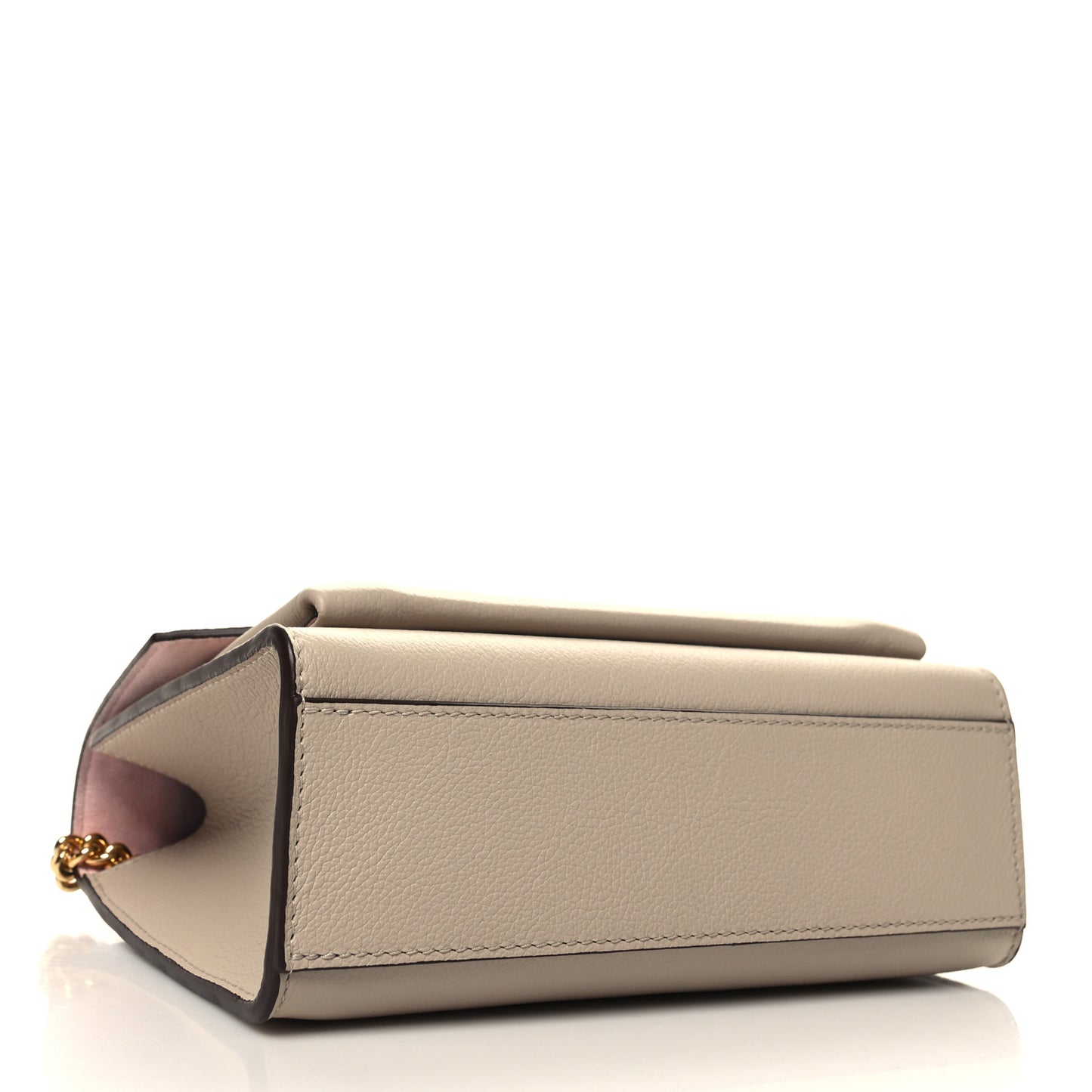 Soft Calfskin Mylockme Chain Bag BB Greige
