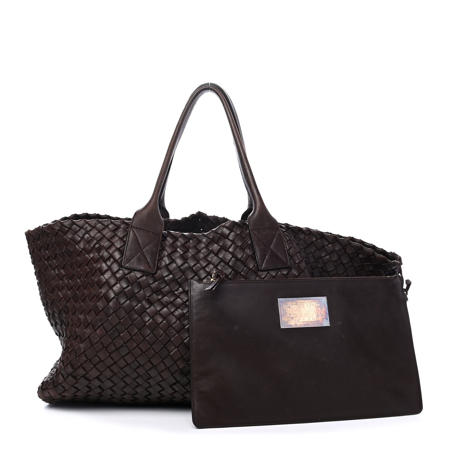 Bottega Veneta Nappa Intrecciato Medium Cabat Ebano 1 of 5