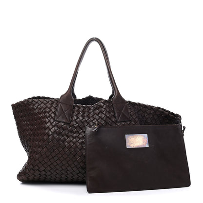 Bottega Veneta Nappa Intrecciato Medium Cabat Ebano 1 of 5