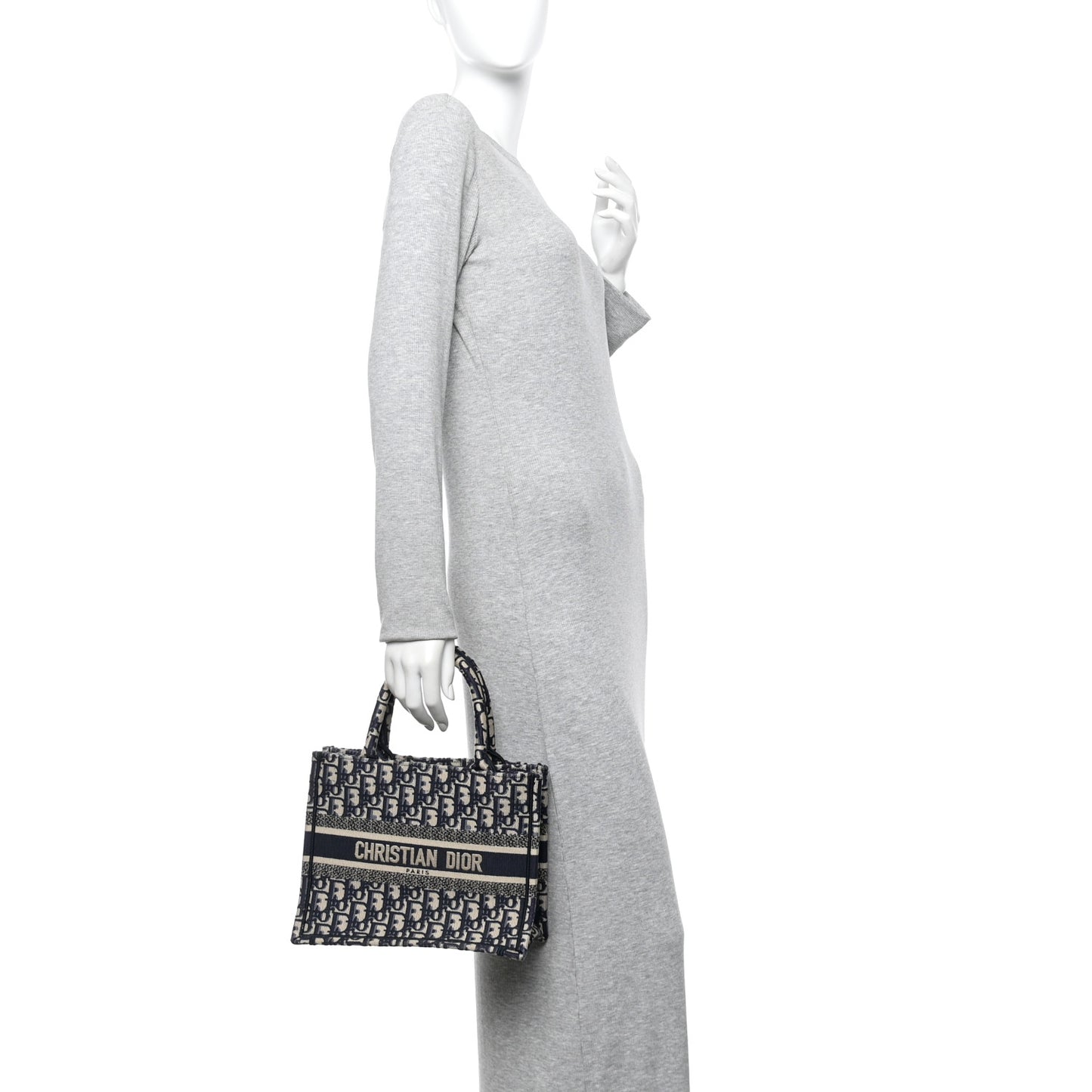 Oblique Small Book Tote Blue Multicolor