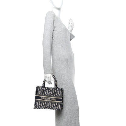 Christian Dior Oblique Small Book Tote Blue Multicolor 2 of 15