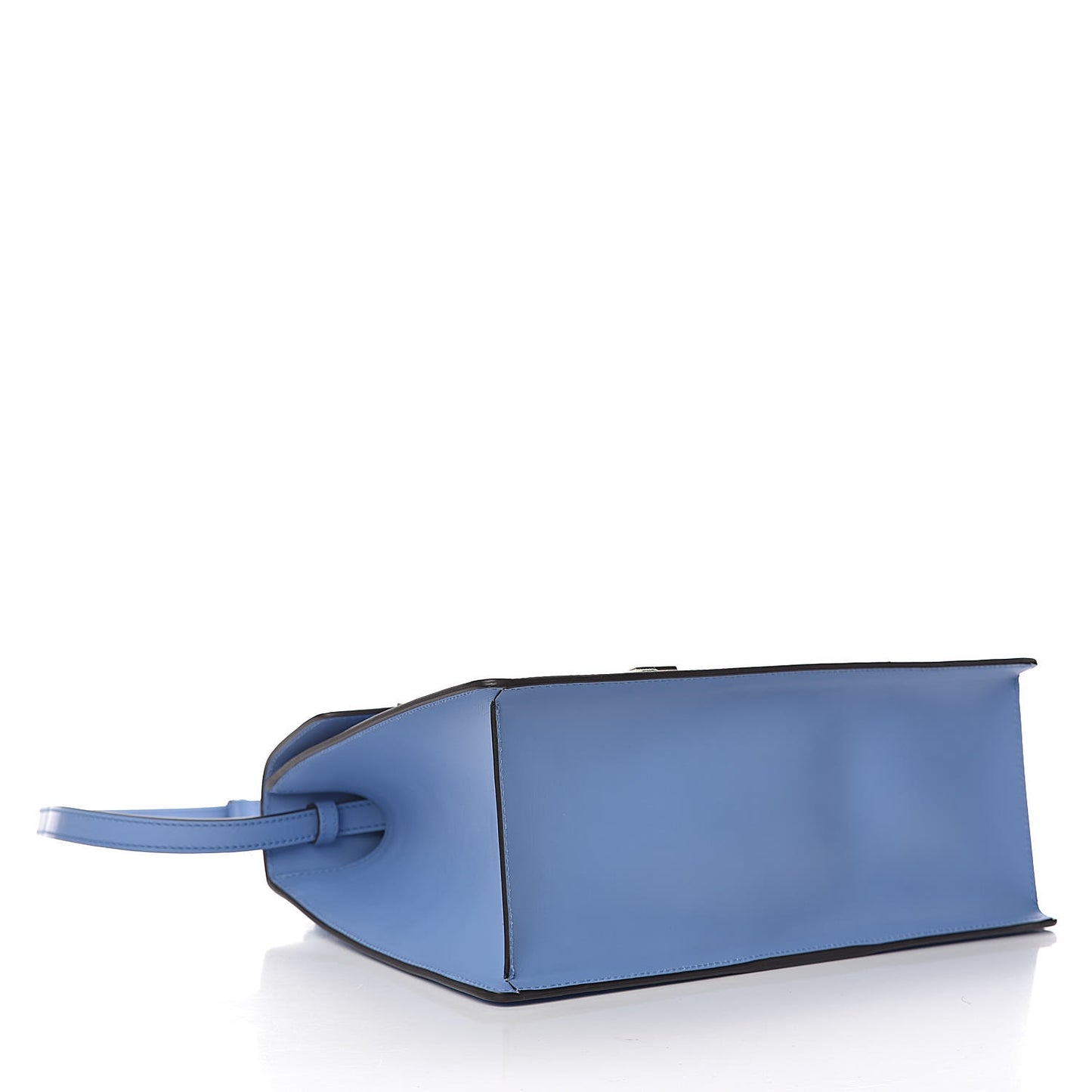 Calfskin Embroidered Medium Sylvie Top Handle Bag Clear Sky Blue
