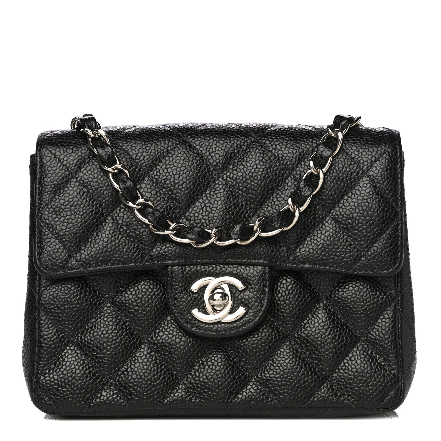Chanel Caviar Quilted Mini Square Flap Black 1 of 12