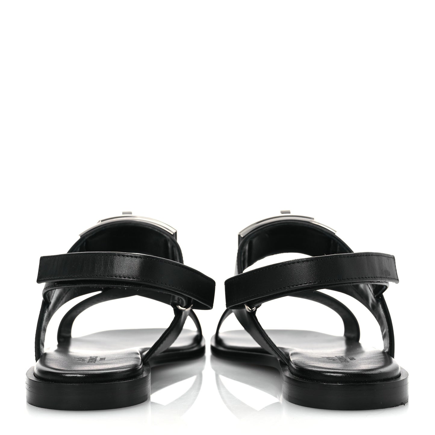 Calfskin Womens Ines Sandals 38 Black