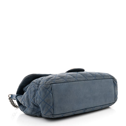 Chanel Iridescent Calfskin Large Coco Daily Flap Blue 4 of 11