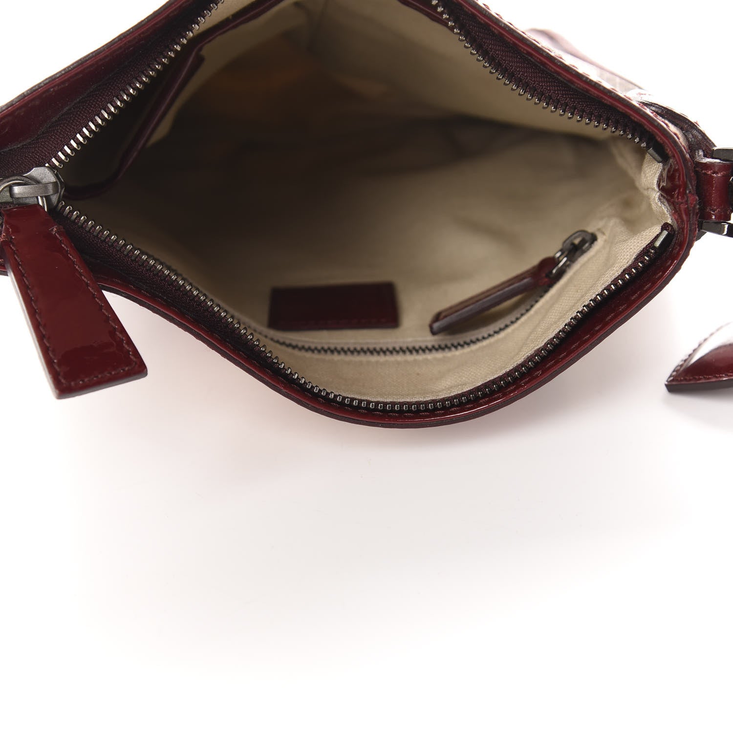 Burberry Patent Nova Check Heart Dryden Crossbody Bag Berry Red 5 of 12