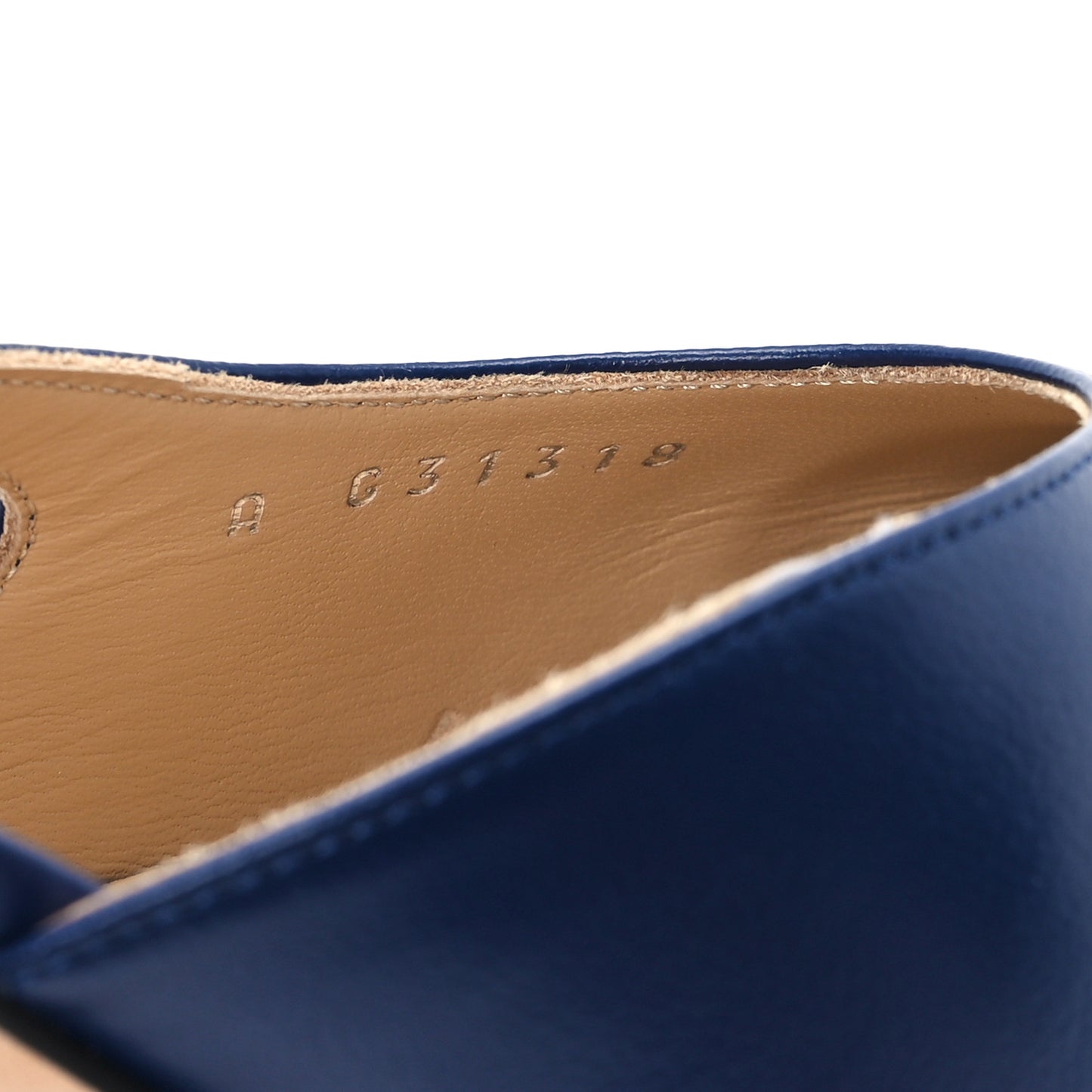 Goatskin Grosgrain Cap Toe CC Slingback Pumps 36.5 Navy Black