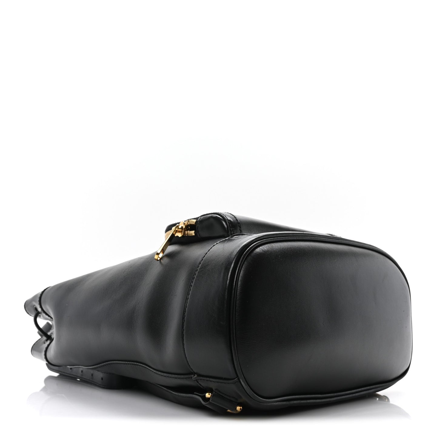 Boarded Plutone Calfskin Horsebit 1955 Single Buckle Backpack Black