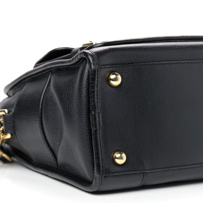 Loewe Grained Calfskin Cruz Tote Black 7 of 11