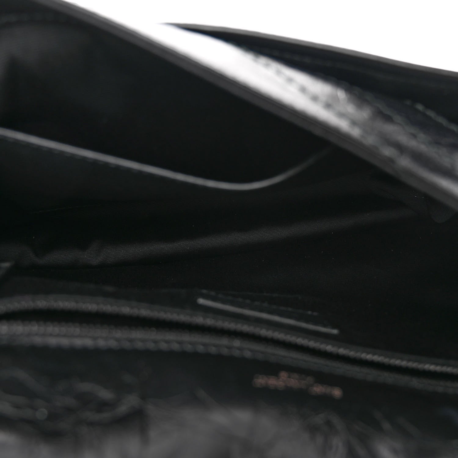 Saint Laurent Crinkled Calfskin Matelasse Monogram Medium Niki Chain Satchel Black 4 of 8