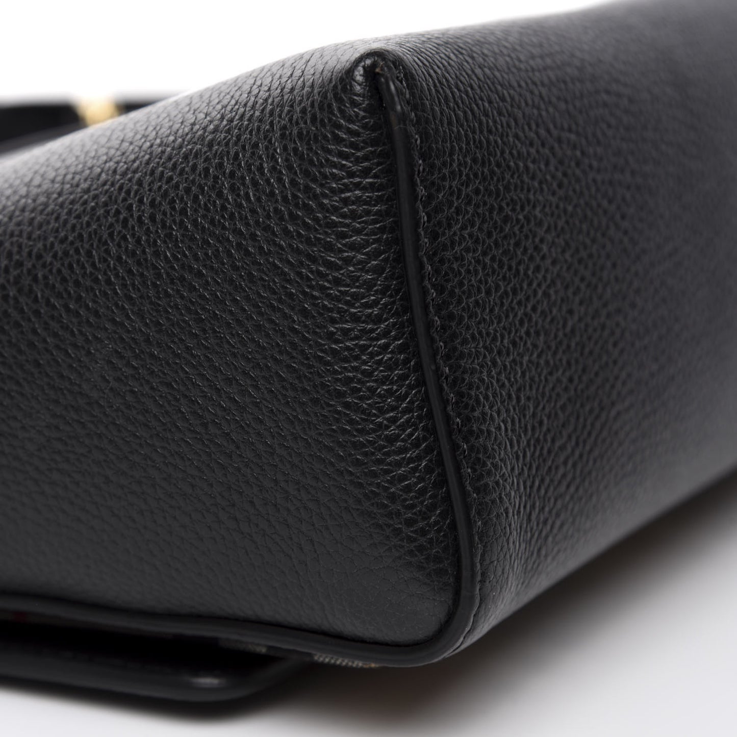 Grainy Calfskin Vintage Check Note Crossbody Bag Black