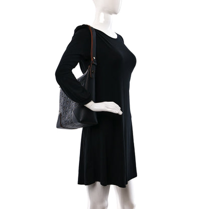 MCM Calfskin Ottomar Monogram Medium Klara Hobo Black 2 of 8