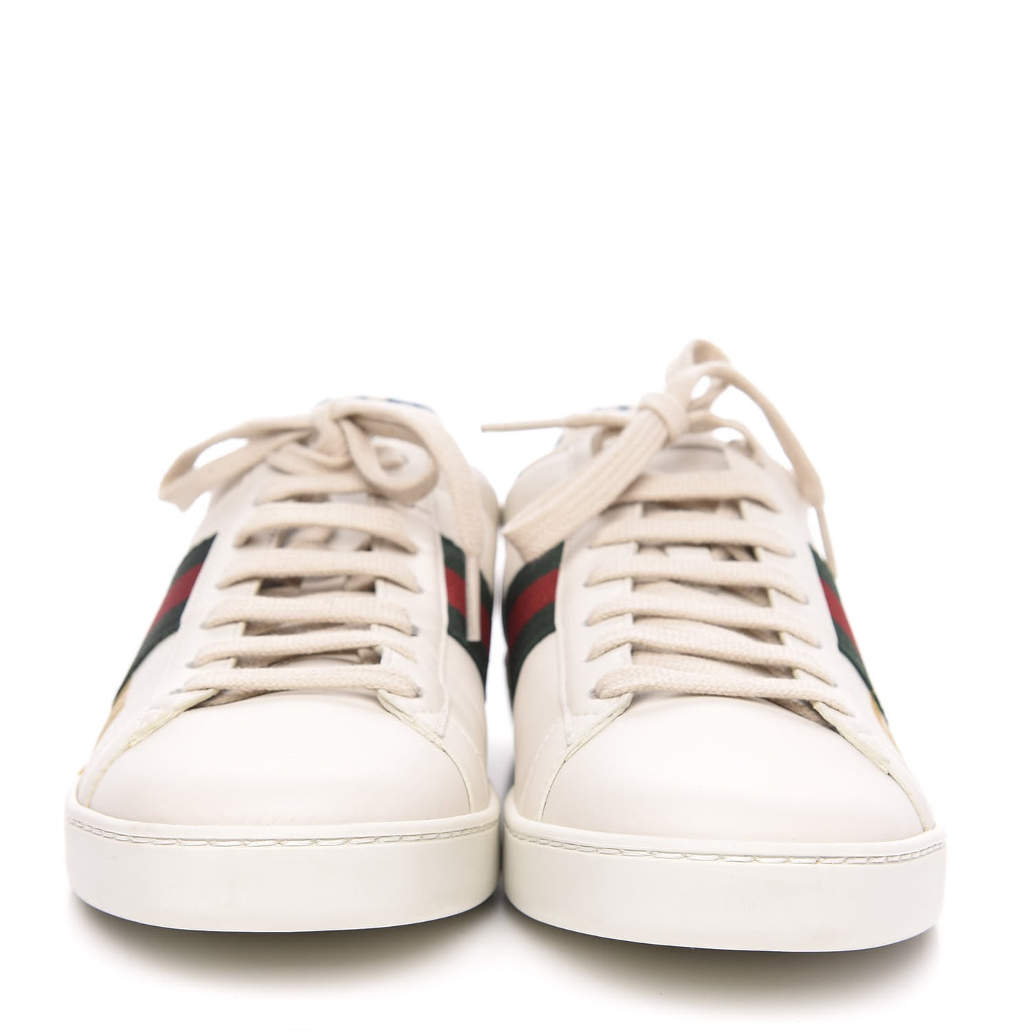 X SEGA Calfskin Ayers Web Guccy Womens Ace Sneakers 39 White